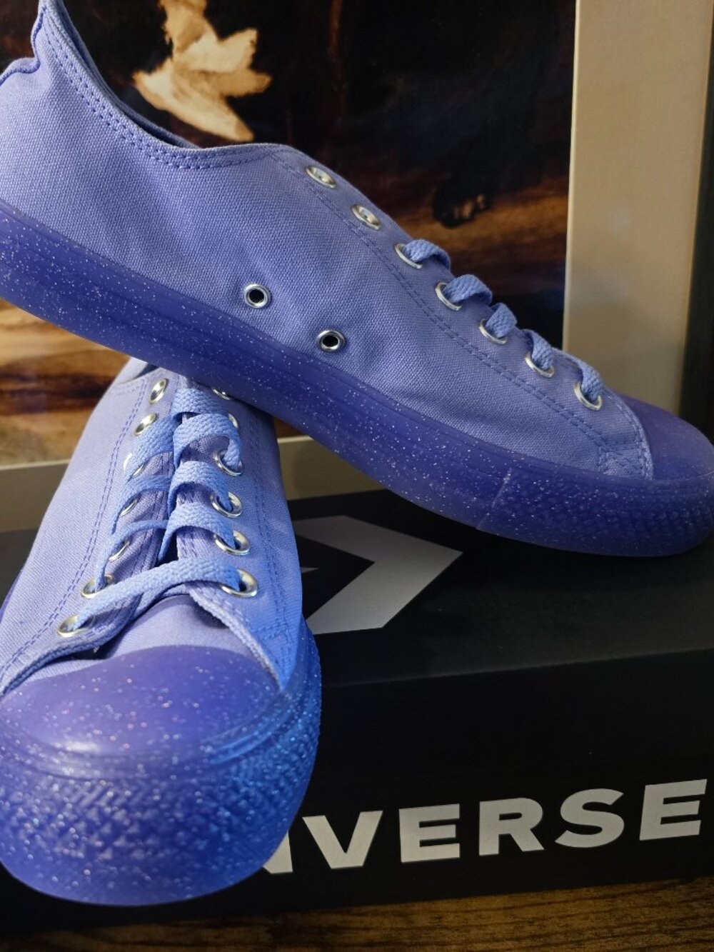 Converse Chuck Taylor All Star Jelly Low Top Men's Sneakers Purple A17770C Sz 10